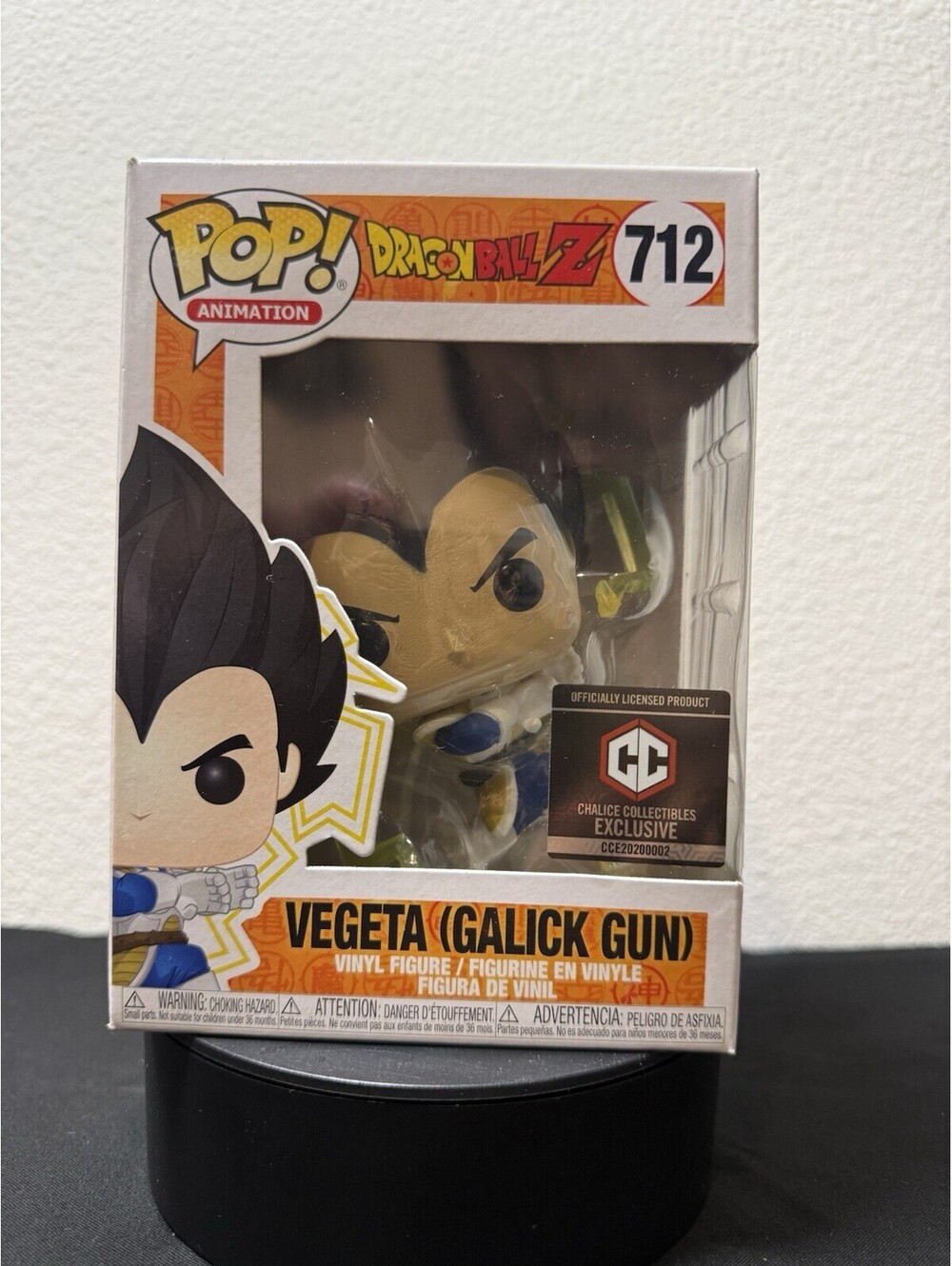 Funko Pop Dragon Ball Z Chalice Excl Vegeta Galick Gun #712